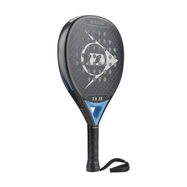 Ракетка для падела Dunlop FX Jr, 10370738, для юниоров, гибрид, графит, черно-голубой за 11&nbsp;019.40 ₽ в Санкт-Петербурге