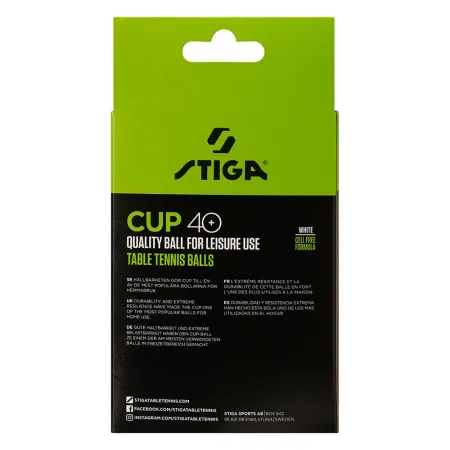 Мяч для наст. тенниса Stiga Cup ABS, 1110-2510-12, диам.40+мм, пластик, упак. 12 шт, белый за 1&nbsp;774.80 ₽ купить в Санкт-Петербурге