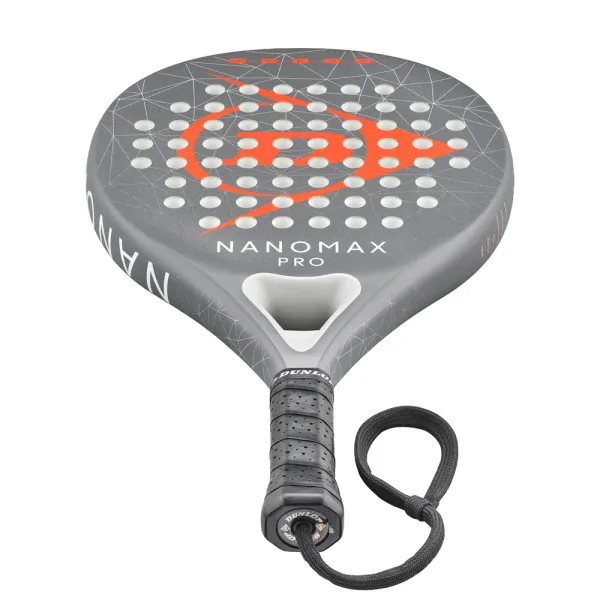 Ракетка для падела Dunlop Nanomax Pro, 10370739, для профессионалов, карбон,серо-оранжевый за 17&nbsp;248.20 ₽ в Санкт-Петербурге