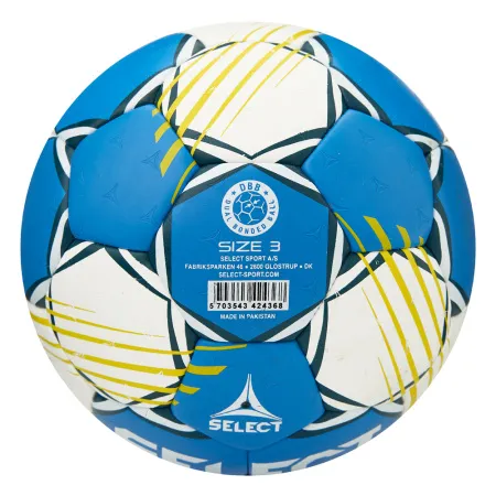 Мяч ганд. SELECT HB FORCE DB V25, 1622858205, Senior (р.3), EHF Appr,ПУ, гибр.сш., сине-белый за 8&nbsp;438.80 ₽ купить в Санкт-Петербурге