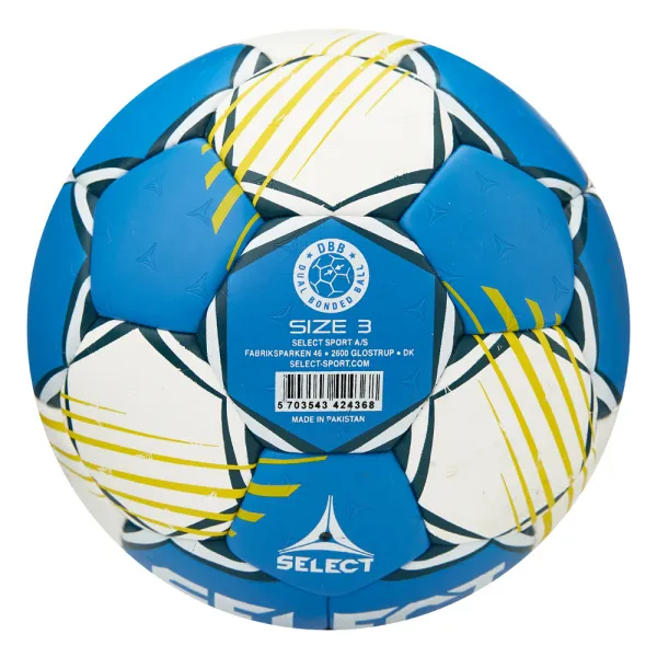 Мяч ганд. SELECT HB FORCE DB V25, 1622858205, Senior (р.3), EHF Appr,ПУ, гибр.сш., сине-белый за 8&nbsp;438.80 ₽ в Санкт-Петербурге