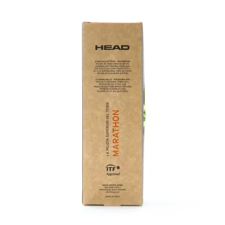 Мяч теннисный HEAD Marathon 3B, 578183, крафт. упак.3шт, без давления, фетр, нат.резина,желтый за 1&nbsp;055.70 ₽ купить в Санкт-Петербурге
