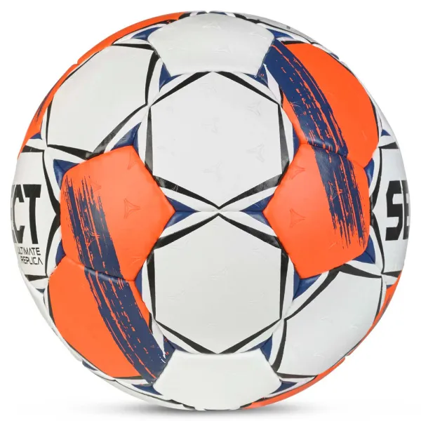 Мяч ганд. SELECT Ultimate Replica v25, 3572858745, р.3(Senior), ПУ,руч.сш, бел-оранж-т.син за 5&nbsp;373.70 ₽ в Санкт-Петербурге