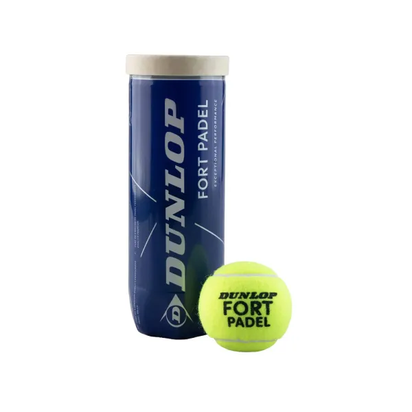Мяч для падела Dunlop Fort Padel, 601555, уп.3 шт, FIP, сукно, нат.резина,желтый за 1&nbsp;135.60 ₽ в Санкт-Петербурге