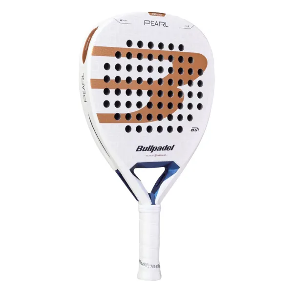 Ракетка для падела BULLPADEL Pearl 27, 497249, для проф-в, стекловолокно,карбон, бело-золотистый за 44&nbsp;319 ₽ в Санкт-Петербурге