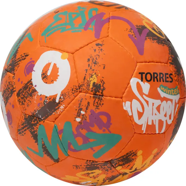 Мяч футб. TORRES Winter Street, F023285, р.5, 32 пан, рез, 4 подкл. слоя, руч. сшив,оранж-мультик. за 2&nbsp;713.20 ₽ в Санкт-Петербурге