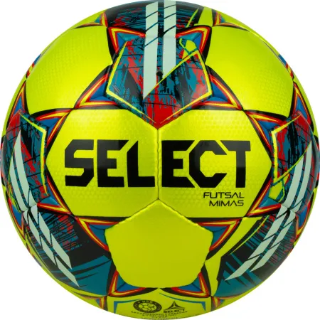 Мяч футзал. SELECT Futsal Mimas, 1053460550, р.4,FIFA Basic, 32 пан, гл.ПУ, руч.сш, жел-сине-красный за 6&nbsp;303.60 ₽ купить в Санкт-Петербурге
