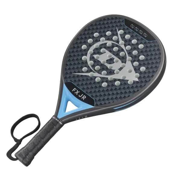 Ракетка для падела Dunlop FX Jr, 10370738, для юниоров, гибрид, графит, черно-голубой за 11&nbsp;019.40 ₽ в Санкт-Петербурге