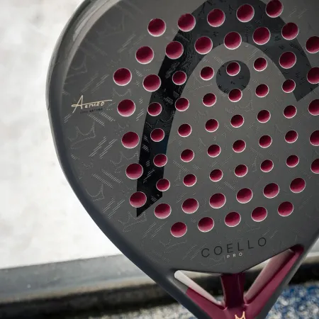 Ракетка для падела HEAD Coello Pro 2026, 225036, для профессионалов, карбон, коричнево-бордовый за 33&nbsp;619.20 ₽ купить в Санкт-Петербурге