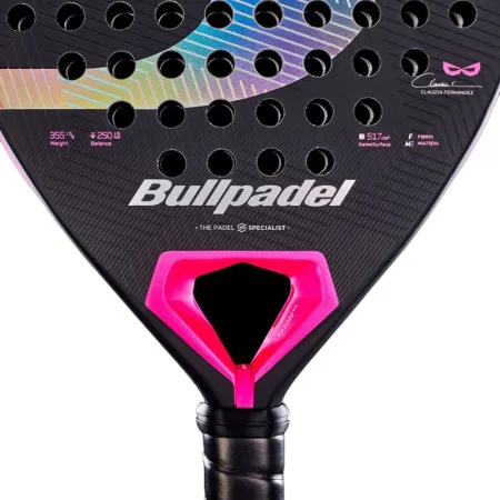 Ракетка для падела BULLPADEL Wonder 27, 497250, для продв.игроков, стекловолокно, карбон, черно-роз за 42&nbsp;969.20 ₽ купить в Санкт-Петербурге
