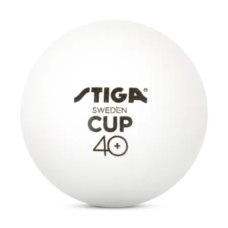 Мяч для наст. тенниса Stiga Cup ABS, 1110-2510-12, диам.40+мм, пластик, упак. 12 шт, белый за 1&nbsp;774.80 ₽ купить в Санкт-Петербурге