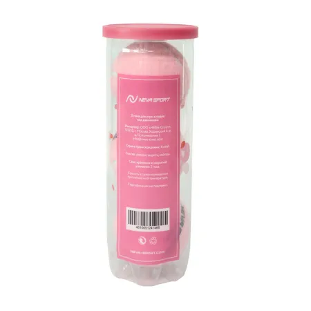 Мяч для падела NS Sakura, UAA2, уп.3 шт, сукно, нат.резина, розовый за 824.50 ₽ купить в Санкт-Петербурге