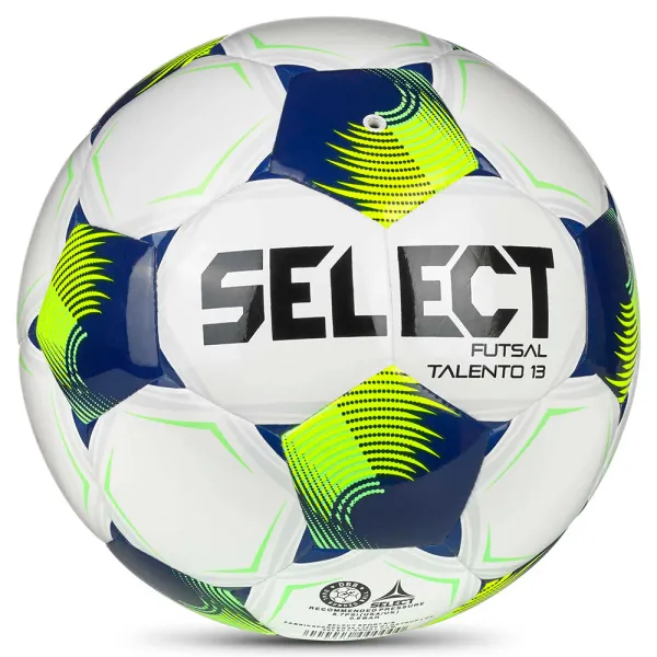 Мяч футзал. SELECT Futsal Talento 13 V26, 1062471015, р.3, 32п, ТПУ, гибр.сш, бело-сине-желтый за 4&nbsp;355.40 ₽ в Санкт-Петербурге
