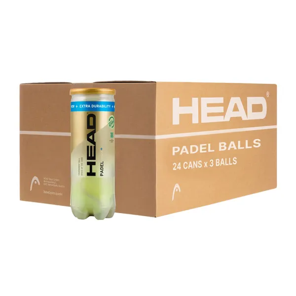 Мяч для падела HEAD Padel Pro S+, 540303, уп.3 шт, FIP Approved, войлок,нат.резина,желтый за 933.30 ₽ в Санкт-Петербурге
