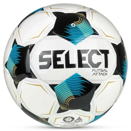 Мяч футзал. SELECT Futsal Attack V26, 1073471009, р.4, 32п, ПУ, руч.сш, бело-сине-черный за 5&nbsp;295.50 ₽ купить в Санкт-Петербурге