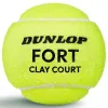 Мяч теннисный Dunlop Fort Clay Court 4B, 601613, уп.4 шт,одобр.ITF и FFT,сукно,нат.резина,желтый за 1&nbsp;812.20 ₽ купить в Санкт-Петербурге