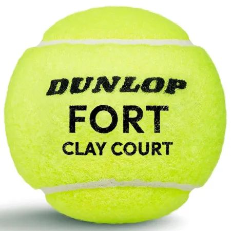 Мяч теннисный Dunlop Fort Clay Court 4B, 601613, уп.4 шт,одобр.ITF и FFT,сукно,нат.резина,желтый за 1&nbsp;812.20 ₽ купить в Санкт-Петербурге