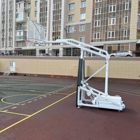 Баскетбольная стойка мобильная складная на пружинах вынос 2,25 м c противовесом ZAVODSPORTA за 530&nbsp;660 ₽ купить в Санкт-Петербурге