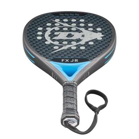Ракетка для падела Dunlop FX Jr, 10370738, для юниоров, гибрид, графит, черно-голубой за 11&nbsp;019.40 ₽ купить в Санкт-Петербурге
