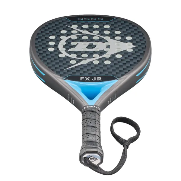 Ракетка для падела Dunlop FX Jr, 10370738, для юниоров, гибрид, графит, черно-голубой за 11&nbsp;019.40 ₽ в Санкт-Петербурге