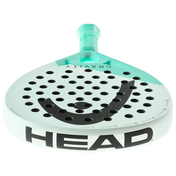 Ракетка для падела HEAD Gravity Motion, 224014, для продвинутых игроков, карбон, бело-бирюзовый за 23&nbsp;604.50 ₽ в Санкт-Петербурге