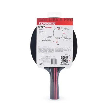 Ракетка для н/т TORRES Sport 1*, TT23005 для любителей, накладка 1,5 мм, конич. ручка за 991.10 ₽ купить в Санкт-Петербурге