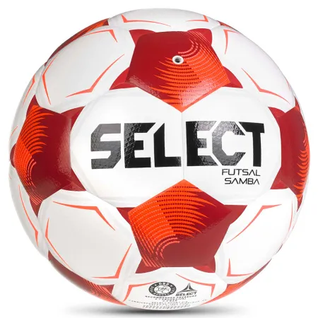 Мяч футзал. SELECT Futsal Samba v26, 1063471008, р.4,FIFA Basic, 32п, ТПУ, гибр.сш, бел-кр-черн за 5&nbsp;618.50 ₽ купить в Санкт-Петербурге