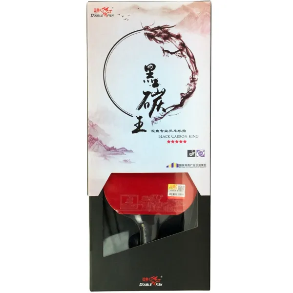 Ракетка для н/т DOUBLE FISH Black Carbon King Racket 5*****, для професс.,ITTF Appr.,накл.2,1,мм за 6&nbsp;434.50 ₽ в Санкт-Петербурге