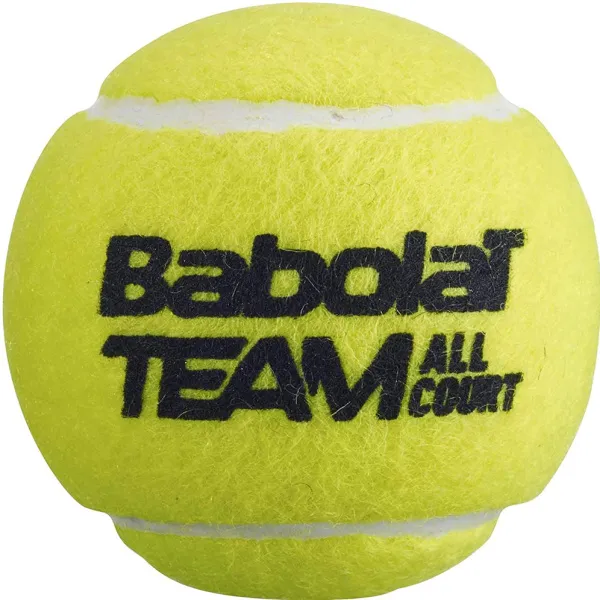 Мяч теннисный BABOLAT Team All Court,502081, уп.4 шт,одобр.ITF, сукно, нат.резина,желтый за 2&nbsp;385.10 ₽ в Санкт-Петербурге
