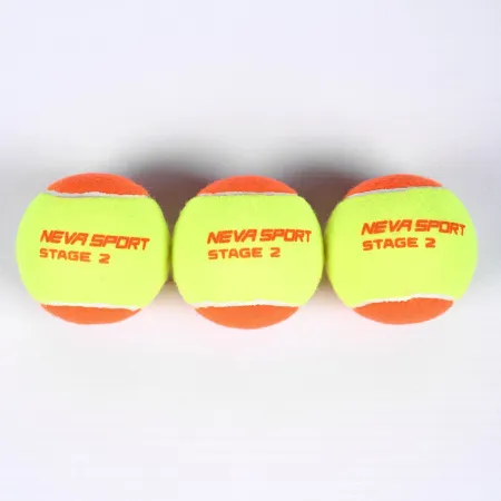 Мяч теннисный детский NS Orange, 5021005, уп.3 шт, резина, шерть, нейлон, желто-оранжевый за 613.70 ₽ купить в Санкт-Петербурге