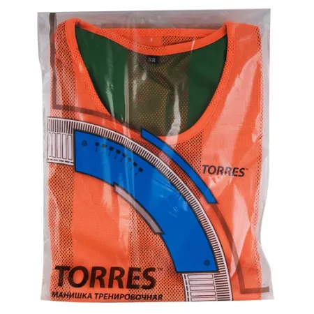 Манишка детская TORRES двухсторонняя, TR11949O/G, р.Jr, тренировочная, полиэстер, оранж-зелен за 1&nbsp;026.80 ₽ купить в Санкт-Петербурге