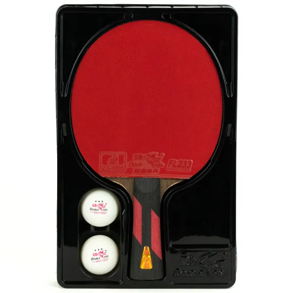 Ракетка для н/т DOUBLE FISH 7A+C, для професс.,ITTF Appr.,накл.2,1мм,+ 2 мяча V40+мм ITTF Appr за 3&nbsp;559.80 ₽ в Санкт-Петербурге