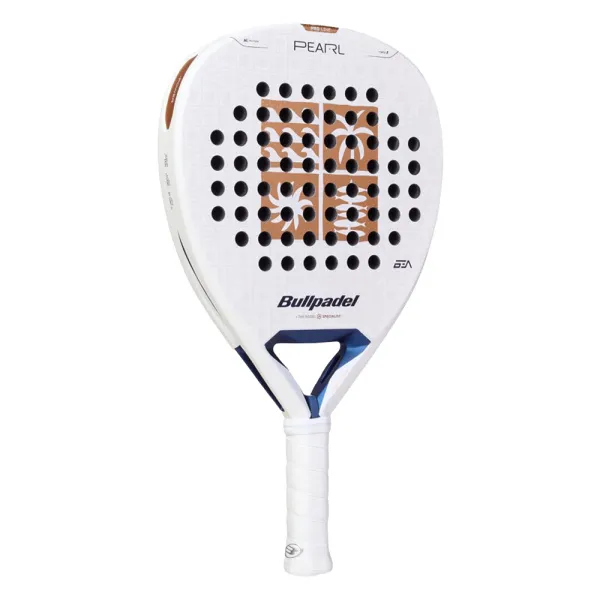 Ракетка для падела BULLPADEL Pearl 27, 497249, для проф-в, стекловолокно,карбон, бело-золотистый за 44&nbsp;319 ₽ в Санкт-Петербурге