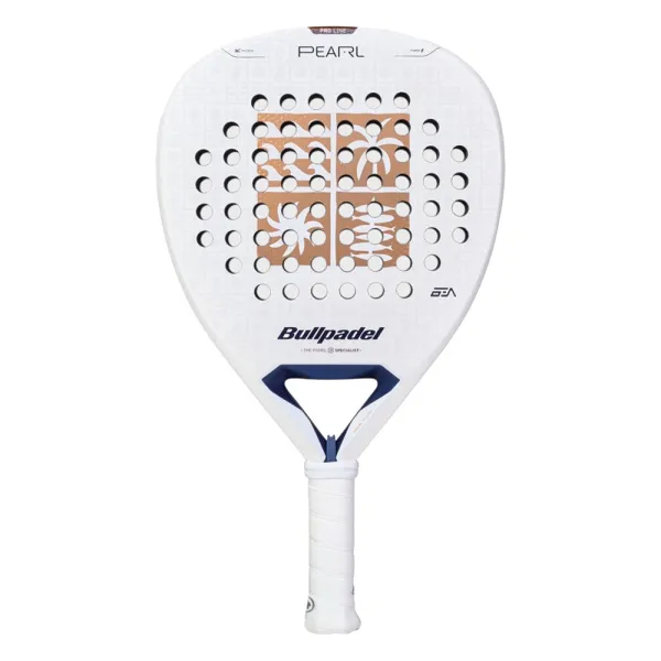 Ракетка для падела BULLPADEL Pearl 27, 497249, для проф-в, стекловолокно,карбон, бело-золотистый за 44&nbsp;319 ₽ в Санкт-Петербурге