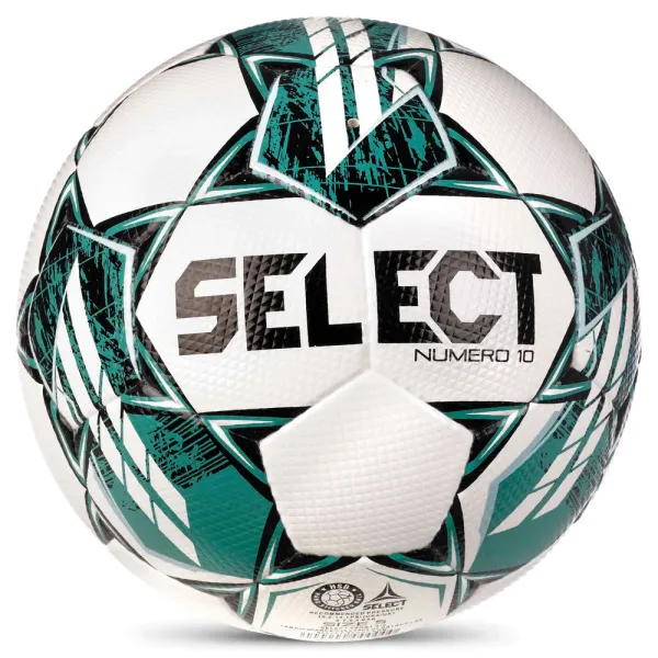 Мяч футб. SELECT NUMERO 10 V23, 0575060004, р.5, FIFA Basic, 32п, ПУ, руч. сш, бело-бирюзовый за 8&nbsp;051.20 ₽ в Санкт-Петербурге
