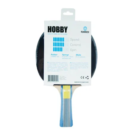 Ракетка для н/т TORRES Hobby, TT0003, для любителей, накладка 1,8 мм, конич. ручка за 875.50 ₽ купить в Санкт-Петербурге