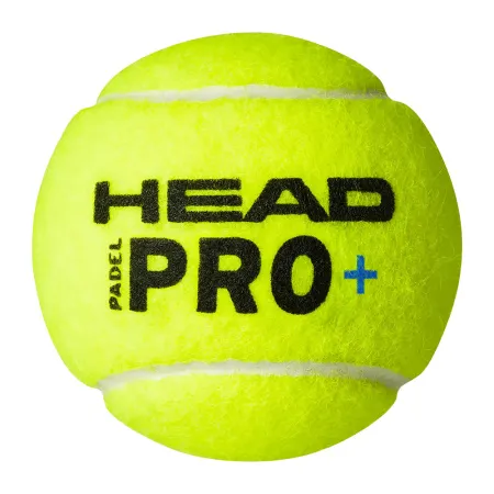 Мяч для падела HEAD Padel Pro+, 540203, уп.3 шт, FIP Approved, войлок,нат.резина,желтый за 933.30 ₽ купить в Санкт-Петербурге