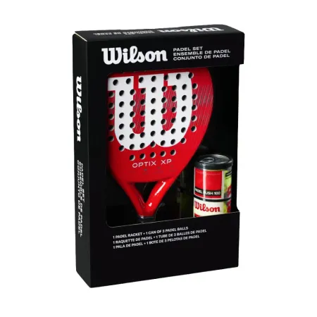 Набор для падела WILSON Optix XP Padel KIT, WR202110U2, ракетка + 3мяча, красный за 20&nbsp;362.60 ₽ купить в Санкт-Петербурге
